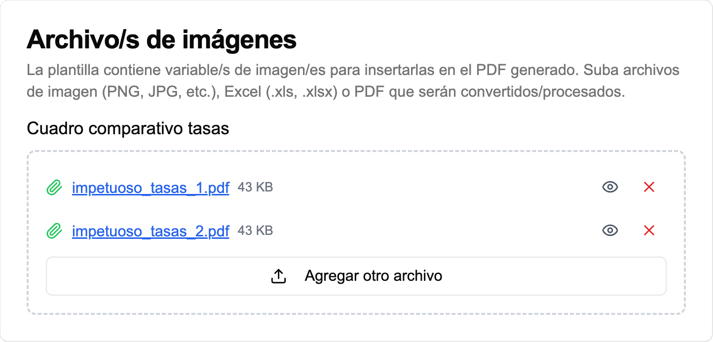 Subir archivos en leia